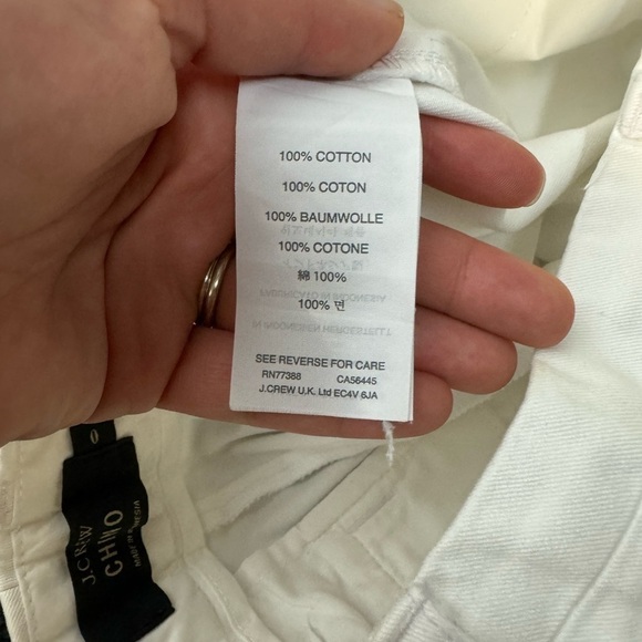 J CREW CHINO WHITE SHORTS Cotton Size 0 - Picture 8 of 9